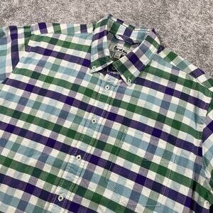 Boden Button‎ Down Shirt Mens Extra Large Dress Shirt Plaid Cotton Easter Spring
